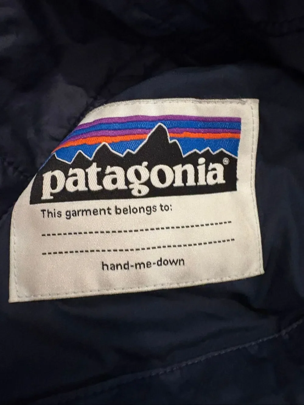 Patagonia Kids Nano Puff Brick Quilt Jacket Blue Size L / 12 Flaw